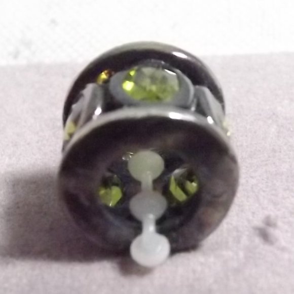 925 Olivine CZ Spacer Bead - Picture 4 of 6